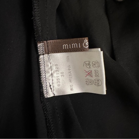 Cute Black blouse with bow from Japan - Picture 5 of 5